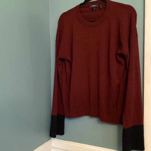 Theory womens sweater - large- wool/cashmere blend- wide sleeve -great condition - Picture 1 of 5